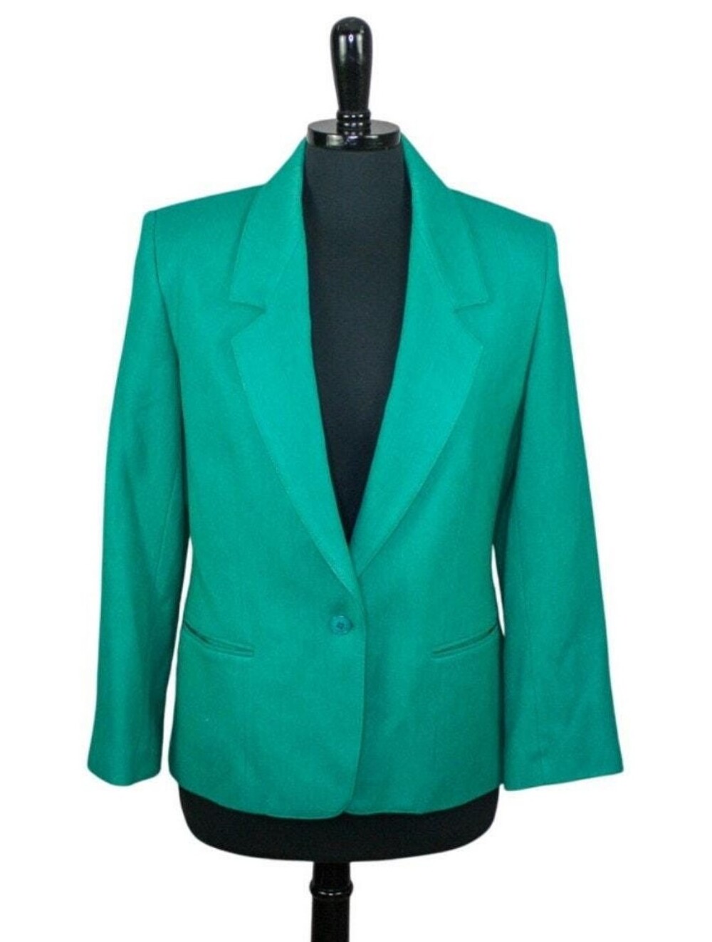Worthington Teal Single-Button Blazer